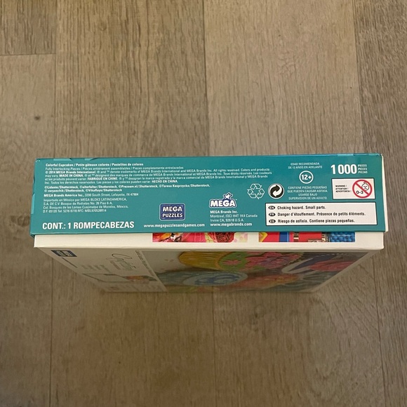 NWOT “Confections” Colorful Cupcakes Mega Puzzles 1000 Puzzle Pieces, Age 12+ - Picture 6 of 9